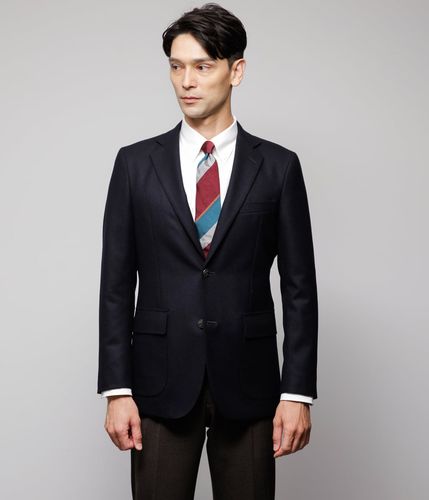 極美品　現行　ニューヨーカー　ブレザー　A6 ネイビー　ウール NEWYORKER MELTON 段返り3つ釦ブレザー(51073861-2024