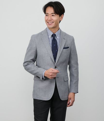 四者混メッシュ無地 ジャケット(11195201-2025)｜ファッション