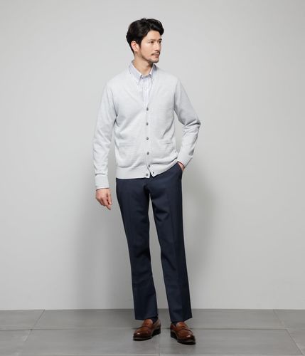 防シワ・ストレッチ・ウォッシャブル】TRAVEL COMFORT 千鳥 スラックス