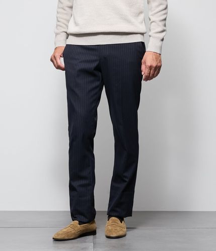 防シワ・ストレッチ・ウォッシャブル】TRAVEL COMFORT 千鳥 スラックス