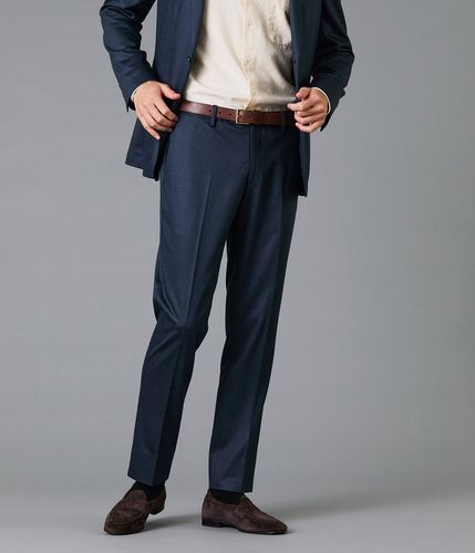 ウエスト85新品未使用！NEWYORKER！コットンストレッチスラックス！極小訳 HERITAGE CLOTH トロピカル スリムフィットスラックス(セットアップ