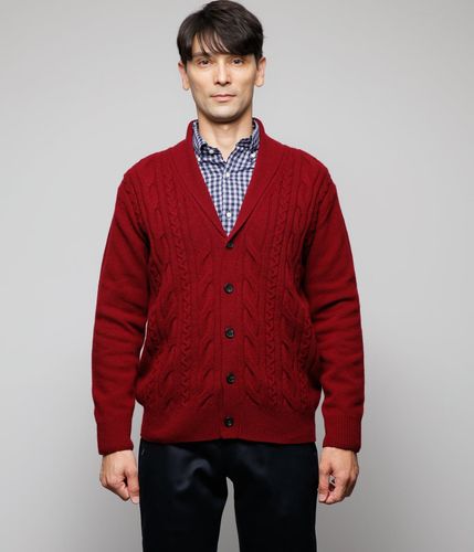 [新品未使用] RIELABO リエラボ ショールカラーカーディガン 配色／おしゃれ】ショールカラーカーディガン（カーディガン