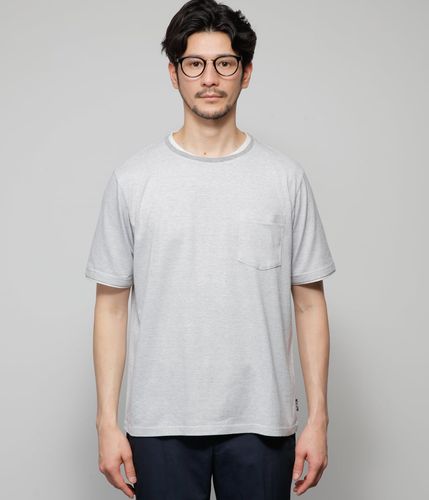 美品ボーダーズTシャツ レイヤード ミジンボーダー 天竺Tシャツ(11612554-2024