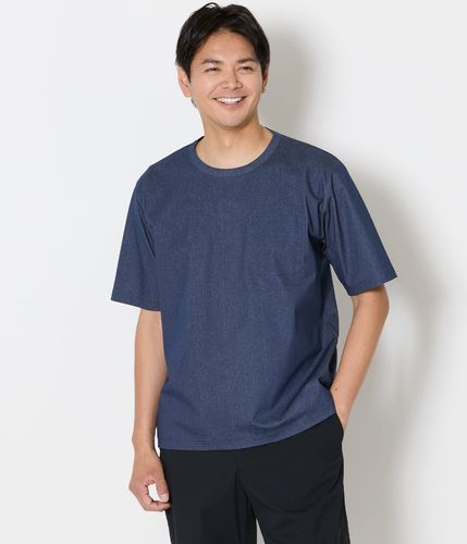 NY CARE FREE 長袖 モックネック ドレスTシャツ(ホワイト)(15608661