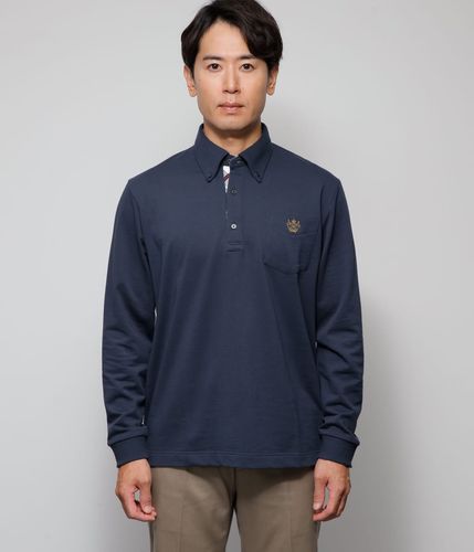 ハイゲージ裏毛 長袖ポロシャツ(11623662-2024)｜ファッション