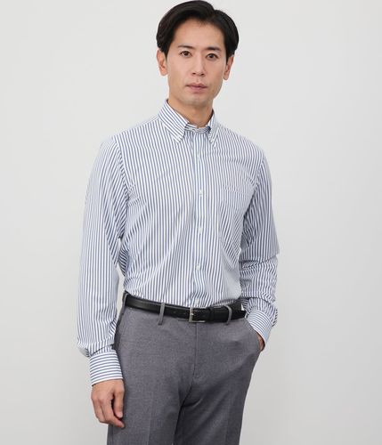 吸水速乾・防シワ】FLEXY オックス 長袖ボタンダウンシャツ(16705350