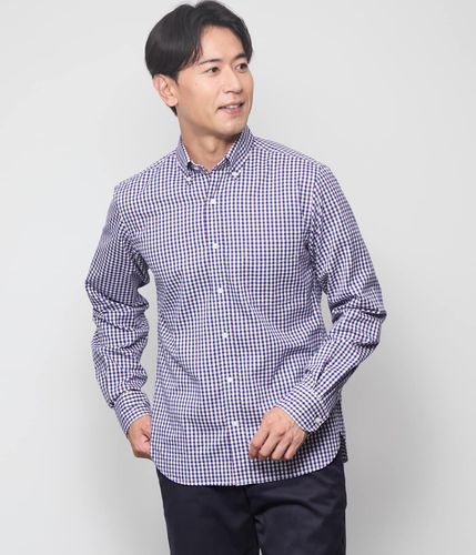 希少　新品　ギンガムチェックボタンダウンシャツ　チェック ブラック 一部店舗限定】テクニカルギンガムチェックボタンダウンシャツ