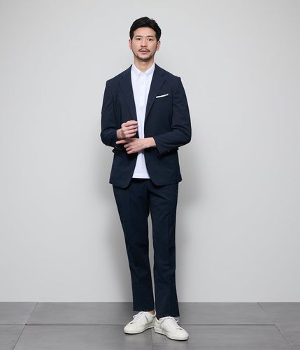 NEWYORKER　ニューヨーカー　セットアップ　シングルスーツ　ネイビー　A7 NEWYORKER ニューヨーカー セットアップ シングルスーツ