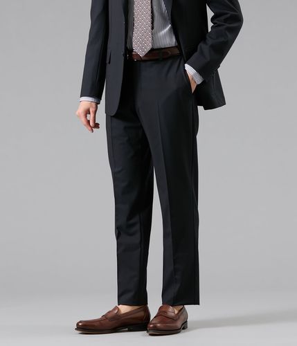 撥水】10month ソリッドブラック スラックス(セットアップ対応