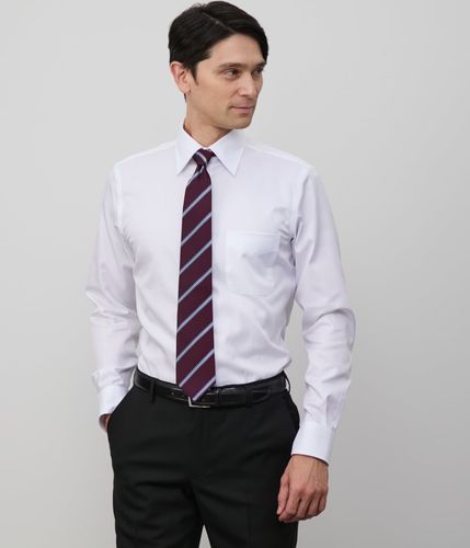 NY CARE FREE・SUPIMA COTTON ツイル 長袖スリムフィット ショート