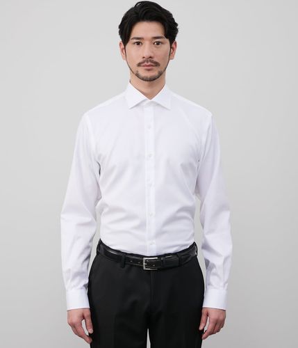 NY CARE FREE・SUPIMA COTTON ツイル 長袖スリムフィット
