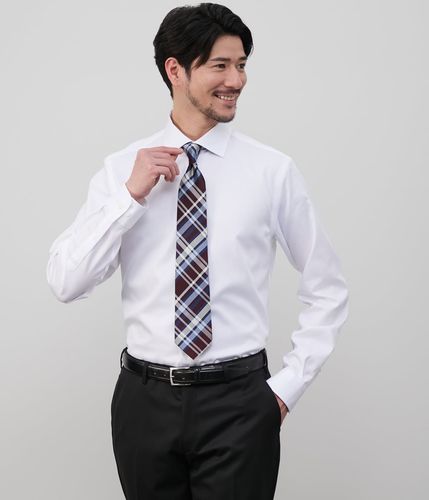 NY CARE FREE ドビークロス 長袖ボタンダウンシャツ(16706355-2025