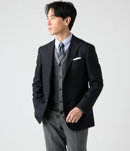 防シワ】TRAVEL COMFORT ウール ピンチェック ブレザー(16112103-2024