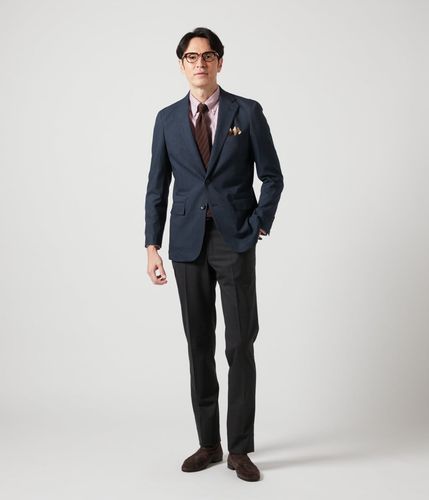 ウォッシャブル・ストレッチ・防シワ】TRABEST メランジクロス