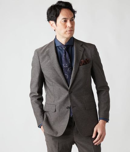 ストレッチ・防シワ】メランジカルゼ ジャケット(セットアップ