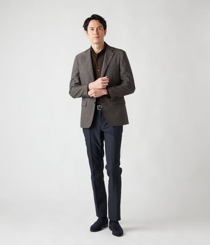 ストレッチ・防シワ】メランジカルゼ ジャケット(セットアップ対応