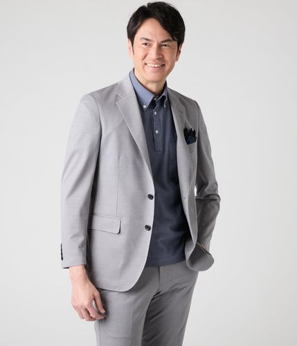 【美品】JET NEWYORK ジェットニューヨーク リネン ジャケット グレー JET NEWYORK ジェットニューヨーク リネン ジャケット グレー