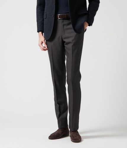 ウォッシャブル】テトロンウール ハウンドトゥース スラックス