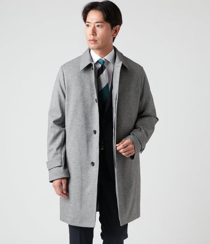 yori ステンカラーシャギーコート【2024AW】　38 feepur ステンカラーコート コート シャギー2wayロングコート