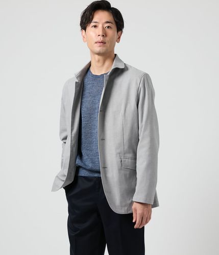 ピュアホワイト　コットン　ビジュージャケット　M 吸水速乾・ストレッチ・ウォッシャブル】COOL COMFORT コットン