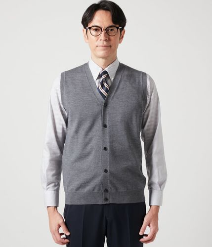 Open Yy ニットベスト グレー系 Vネック Open Yy ニットベスト グレー系 Vネック Open Yy ニットベスト