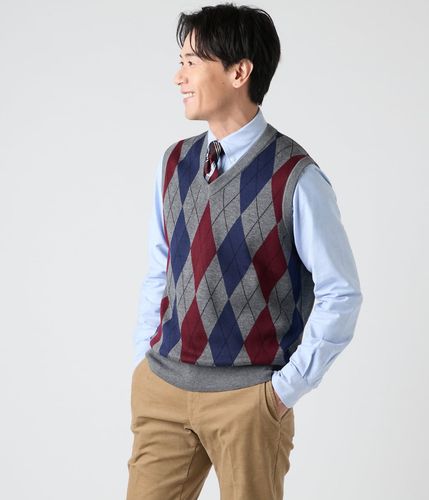 Vネック 前開きニットベスト(16573500-2024)｜ファッション通販のNY.ONLINE