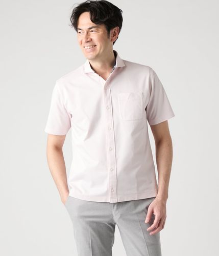 #24339 ハルソラタン　綿100% かっぽう着　ヘリンボーン 吸水速乾】COOL COMFORT ヘリンボーン 前開きカッタウェイカラー