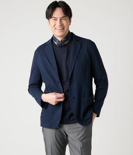 ストレッチ・ウォッシャブル】ハイゲージ ジャージー ジャカードツイル