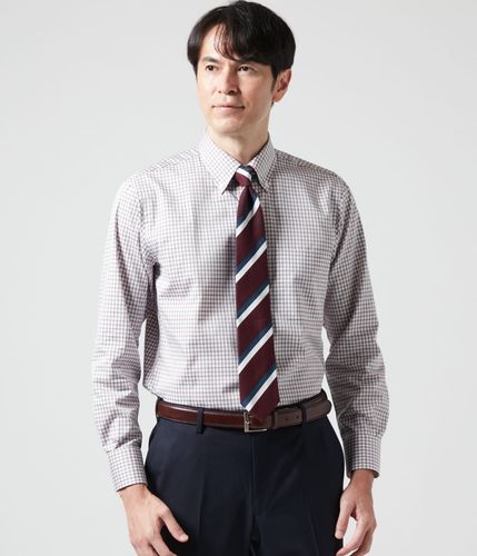 購入者様決定 プランテーション シワ加工 コットンシャツ チェック 長袖 コムデギャルソンオムCOMME des GARCONS HOMME チェックシワ加工