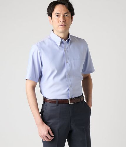 FORTY NINERS ボタン付き半袖シャツ CHOYA URBAN STYLE カジュアルシャツ 半袖 開衿シャツ 開襟 オープン