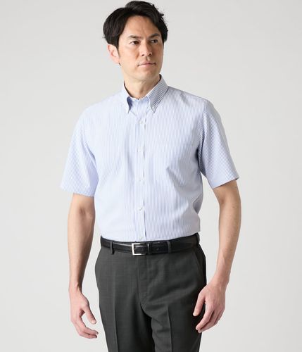 吸水速乾・防シワ】FLEXY オックス 半袖ボタンダウンシャツ(16795380