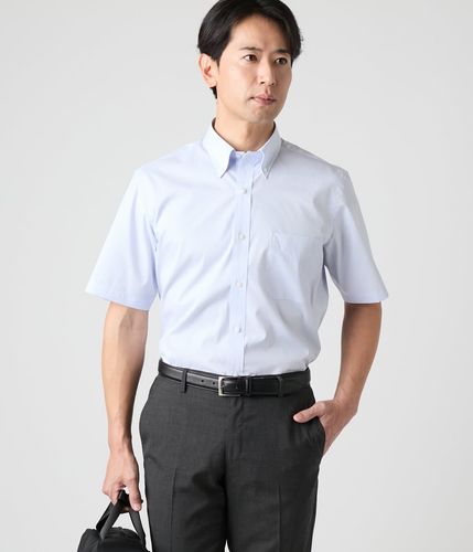吸水速乾・防シワ】FLEXY オックス 半袖ボタンダウンシャツ(16795380