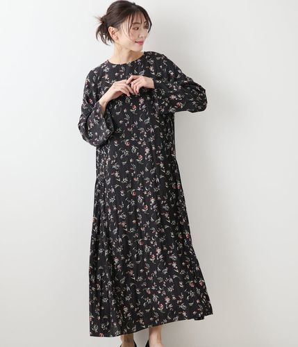 45R ワンピース 一枚で決まる・オンオフ】スキッパーティアードワンピース(78458462