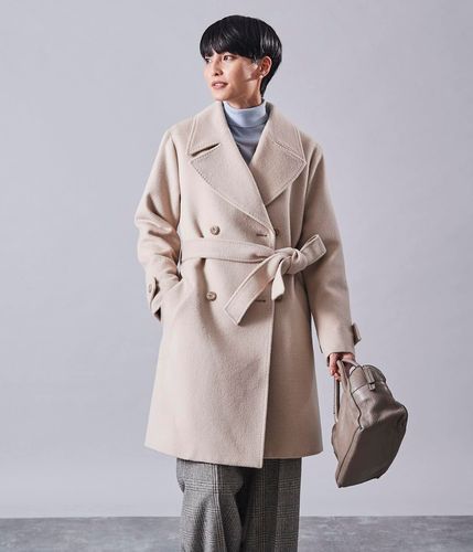 美品✨ 23AW 大きいサイズ アンタイトル Wブレストミドル丈ビーバーコート 美品✨ 23AW 大きいサイズ アンタイトル Wブレストミドル丈