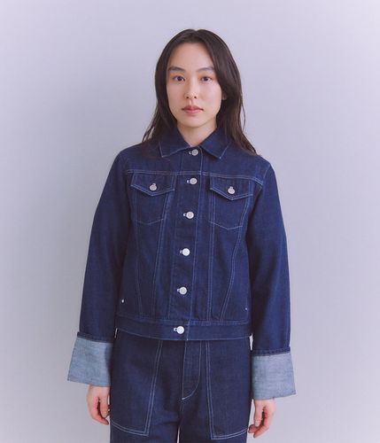 Organic Cotton Denim ロールアップデニムジャケット(37115091