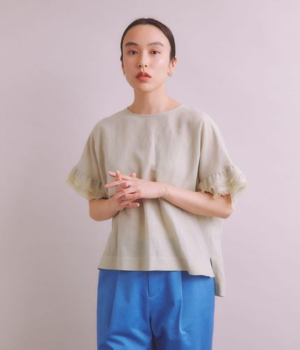 ブラウス シャツ Twist Linen 袖フリルブラウス レディース 37682041-