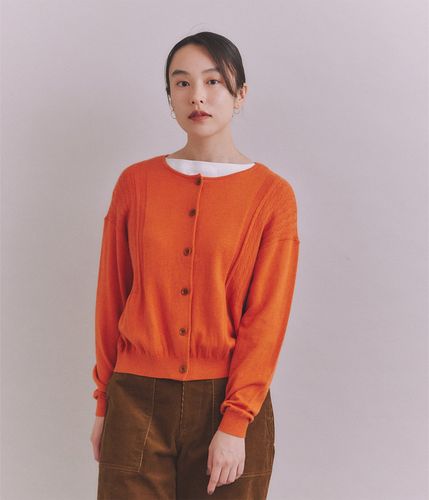 ☆４５R☆オレンジレッドカラーウールクルーネックニットカーディガン☆ 楽天市場】【30%OFF】【SALE】【M.M.O.10-28】クルーネック
