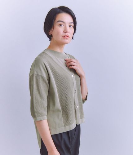 SNOW FLAKE COTTON］ メッシュニットカーディガン(37715791-2025