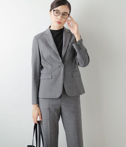 SISE ウールジャケット セール】 ウールカシミヤ シングルブレステッド 2Bジャケット