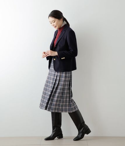 【関税込み】ランダース ウール/シルク/カシミア ブレザー NEWYORKER MELTON 段返り3つ釦ブレザー(51073861-2024