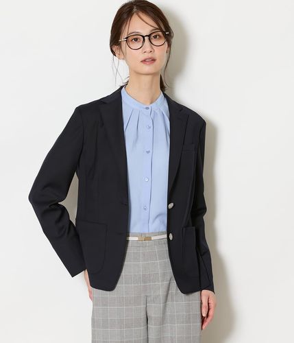 ウォッシャブル】リネンライクブッチャー ダブルブレストジャケット