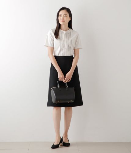 ウォッシャブル】ウォッシャブルWジョーゼット セミフレアスカート