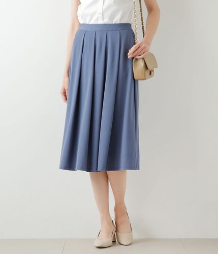 ブーケストライププリント タックフレアスカート(51212151-2024