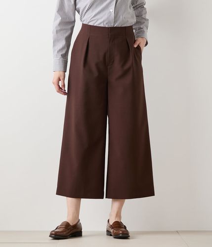 ウォッシャブル】ストレッチ ガウチョパンツ(71326401-2025