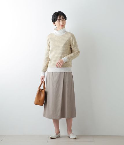 ガウチョパンツ風 ソフトツイル ラップ風ガウチョパンツ(51338223-2023