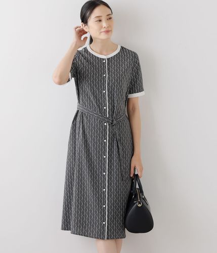 美品　ニューヨーカー　Aライン　ワンピース　ネイビー系　チェック　１３ 美品 ニューヨーカー Aライン ワンピース ネイビー系 チェック 13