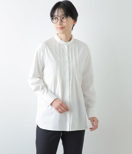 白絣，全体にピンタックを入れた半袖トップス 白絣，全体にピンタックを入れた半袖トップス - メルカリ