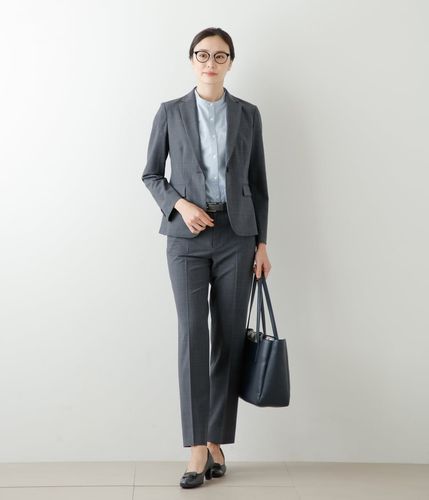 美品✨FARAH×ナノユニバース　コットン　スーツ　スリーピース　グレー　XL シュリンク レース シャツ