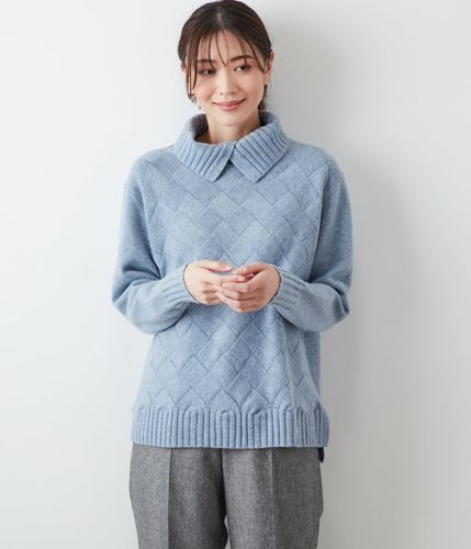 レディースニューヨーカー　カシミヤ混ウールコート 滝沢眞規子さん着用】ウールカシミヤビーバー チェスター コート