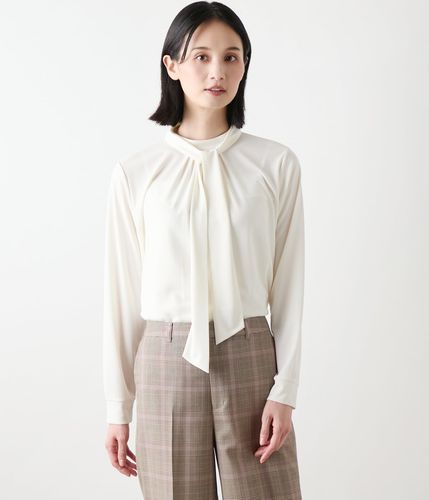 CLATHASリボンピンタックカットソーセット フロントカシュクールBIGリボンセットアップ ｜ LIZ LISA（リズリサ
